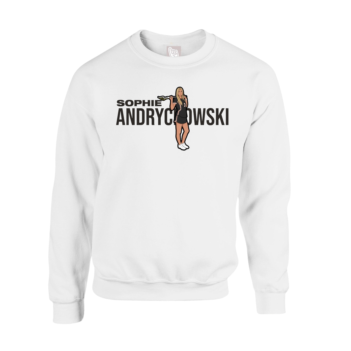 Fleece Crew — Player Name in White