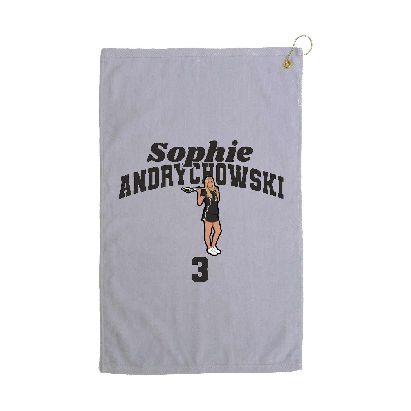 Golf Towel — Signature Arch in Grey