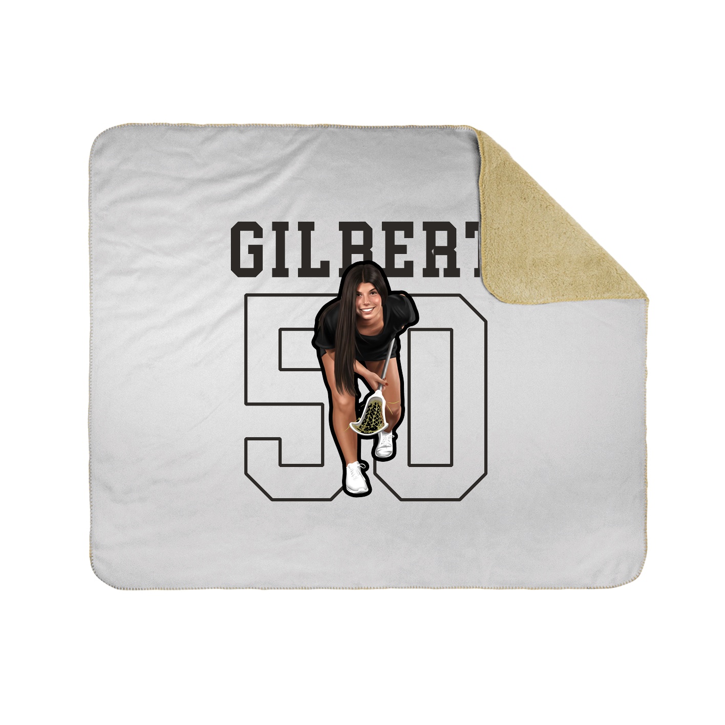 Throw Blanket — Shirsey in White