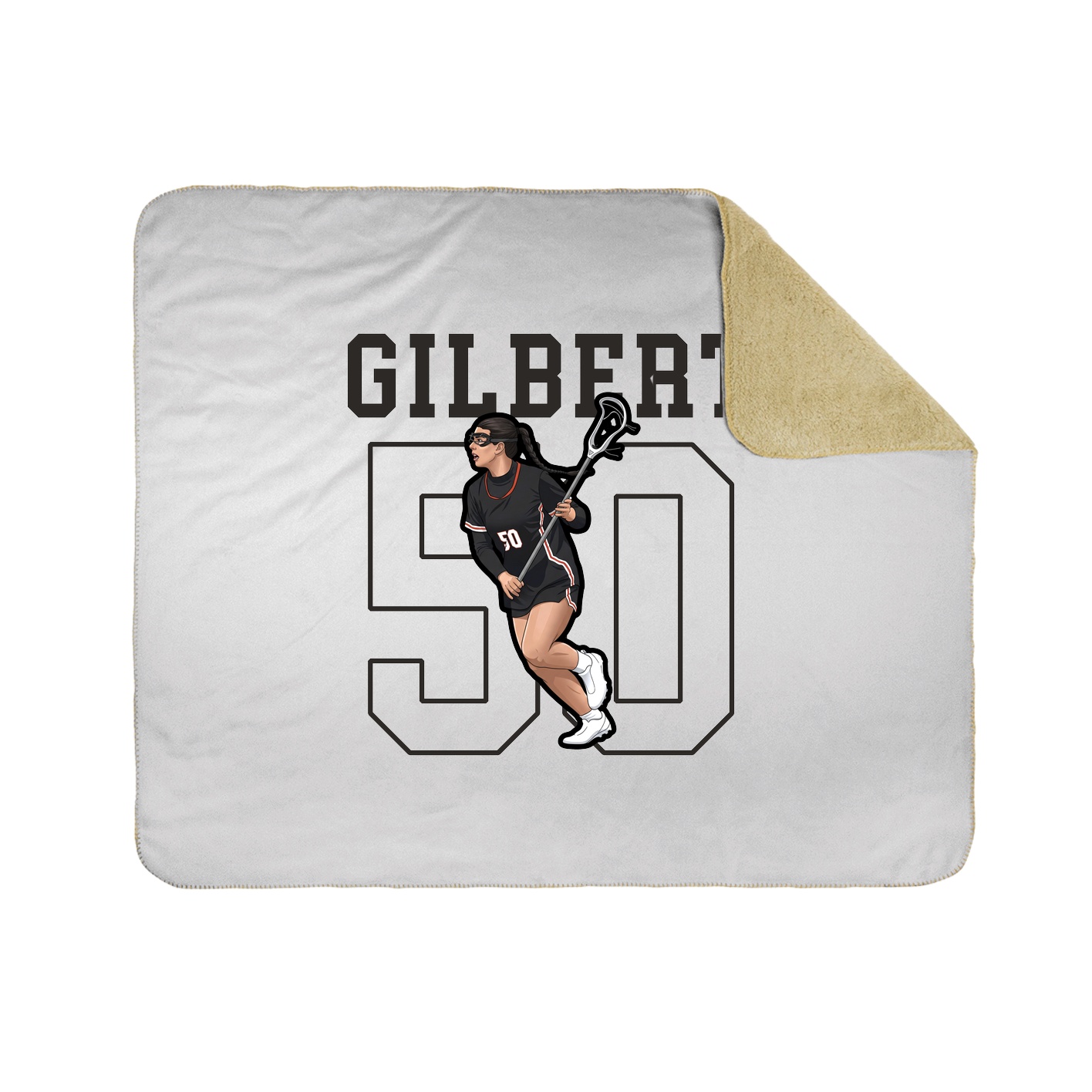 50x60 Sherpa Lined Throw Blanket