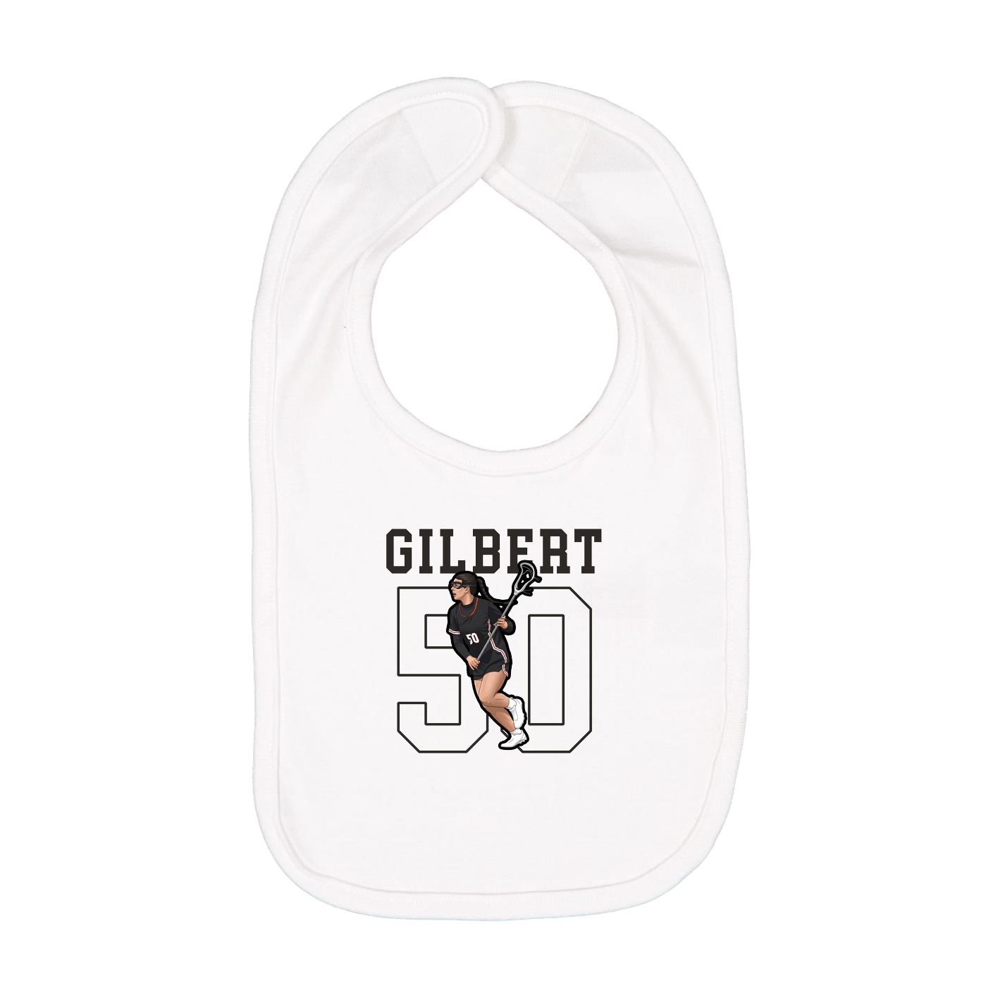 Infant Bib — Shirsey in White