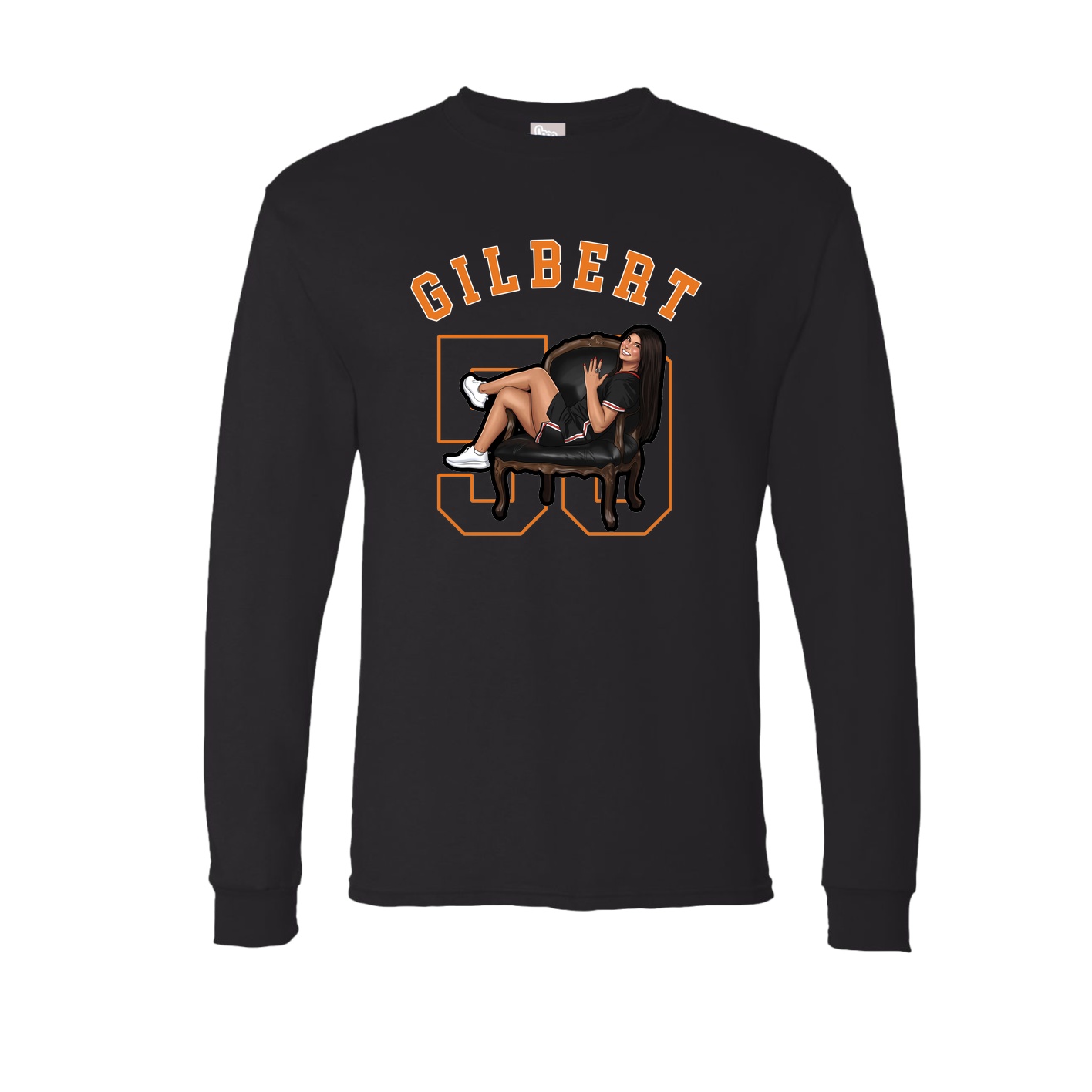 Long Sleeve Tee — Shirsey Arch in Black