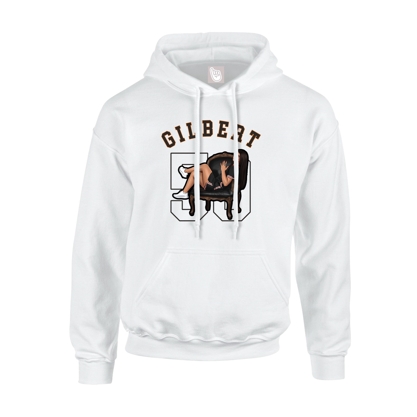 Youth Hoodie — Shirsey Arch in White