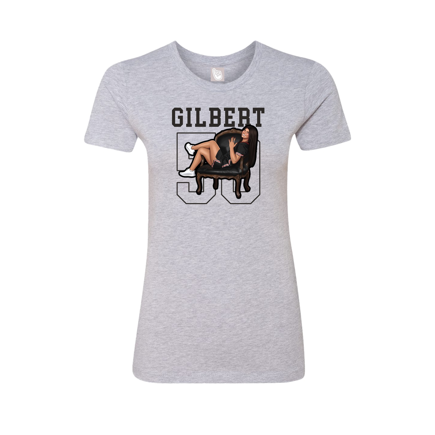 Fitted Women's Tee — Shirsey in Grey