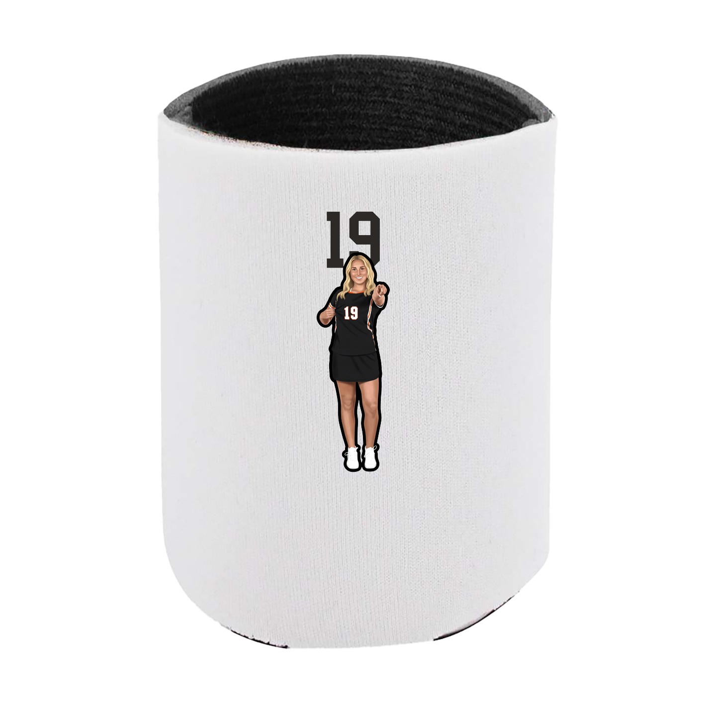 Can Holder — Number Top in White