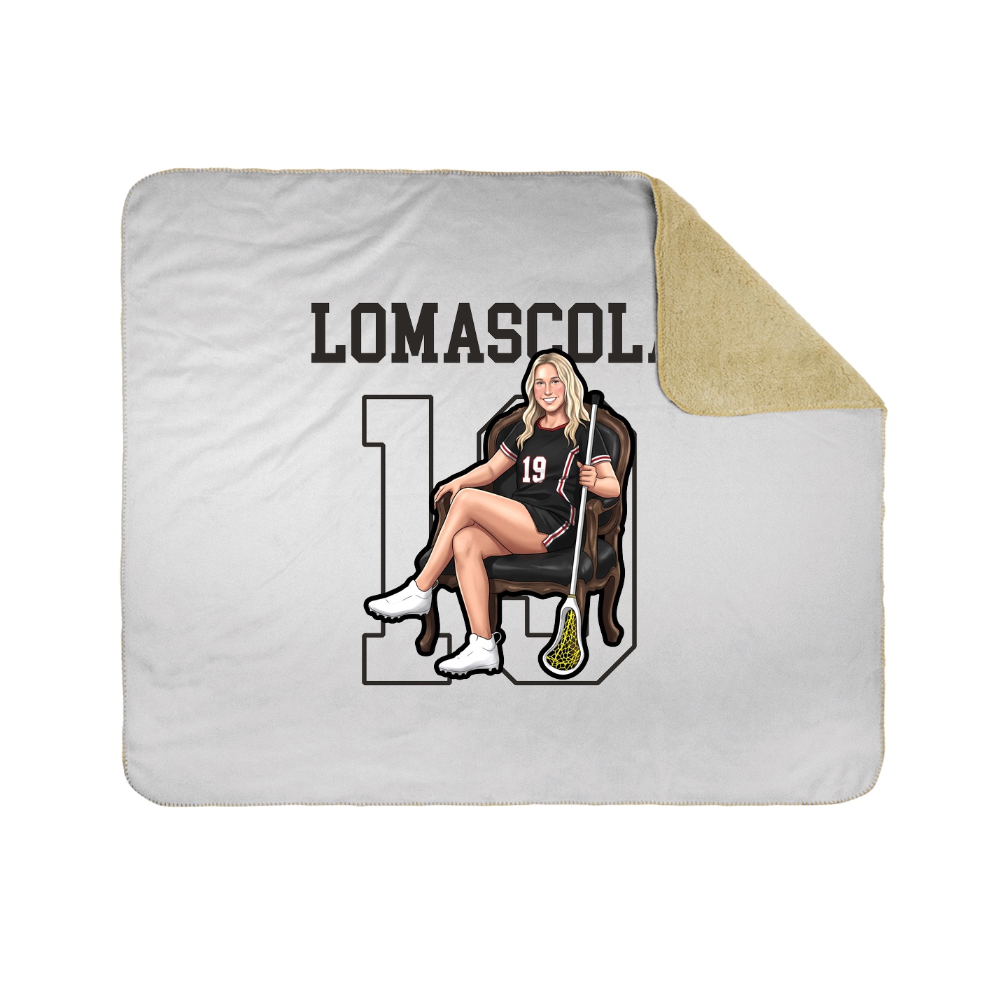 Throw Blanket — Shirsey in White
