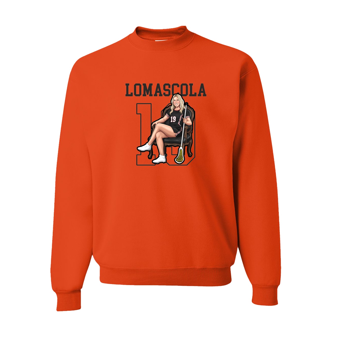 Fleece Crew — Shirsey in Orange