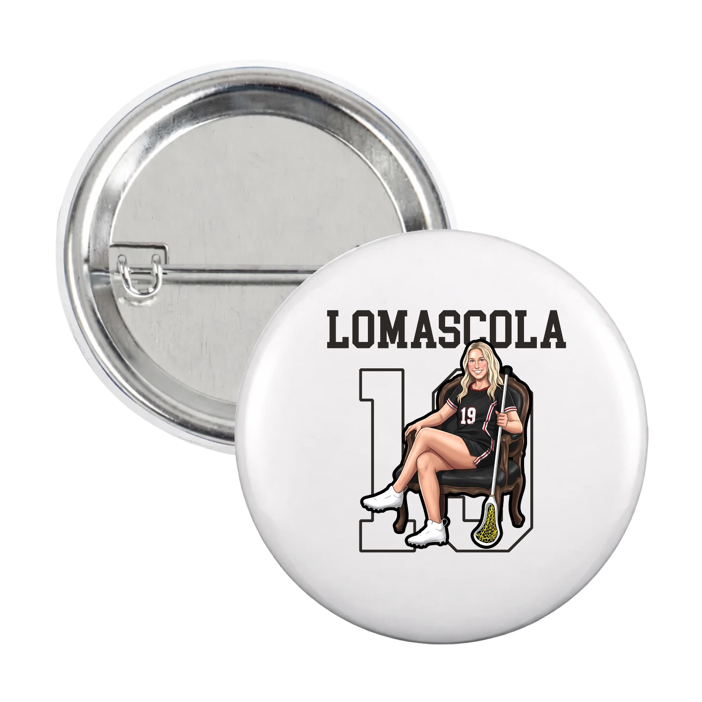 Game Day Button — Shirsey in White