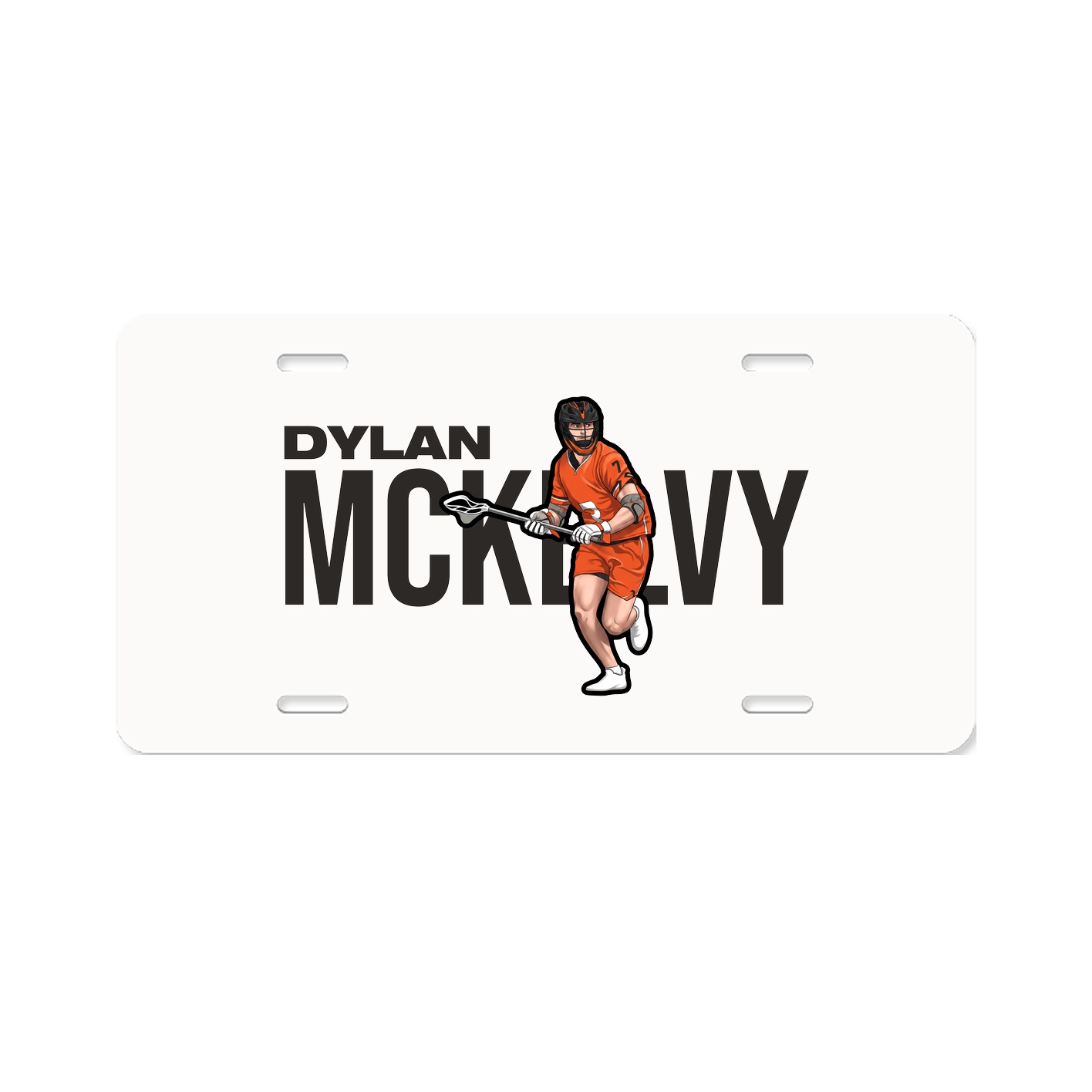 License Plate — Player Name in Classic