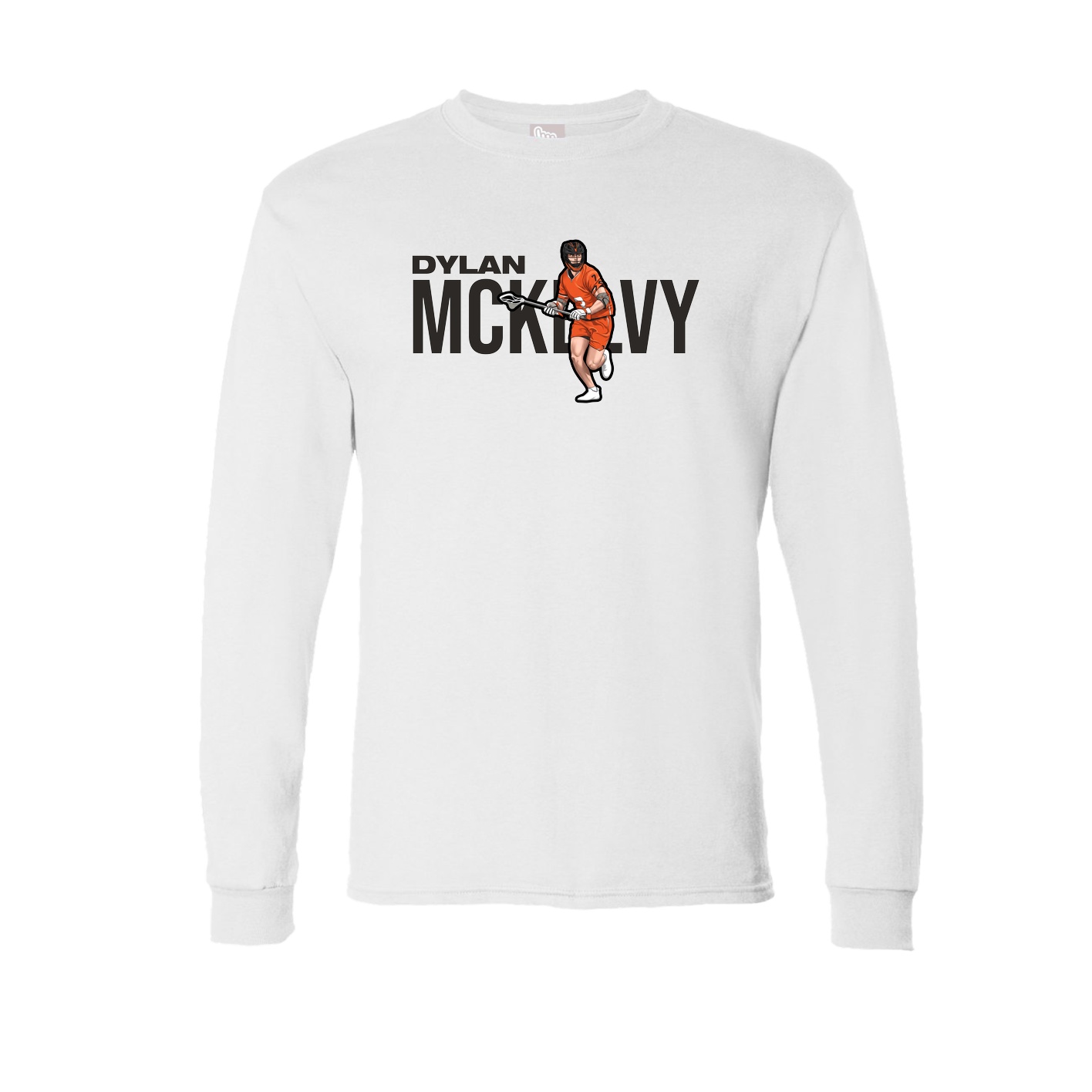 Long Sleeve Tee — Player Name in White