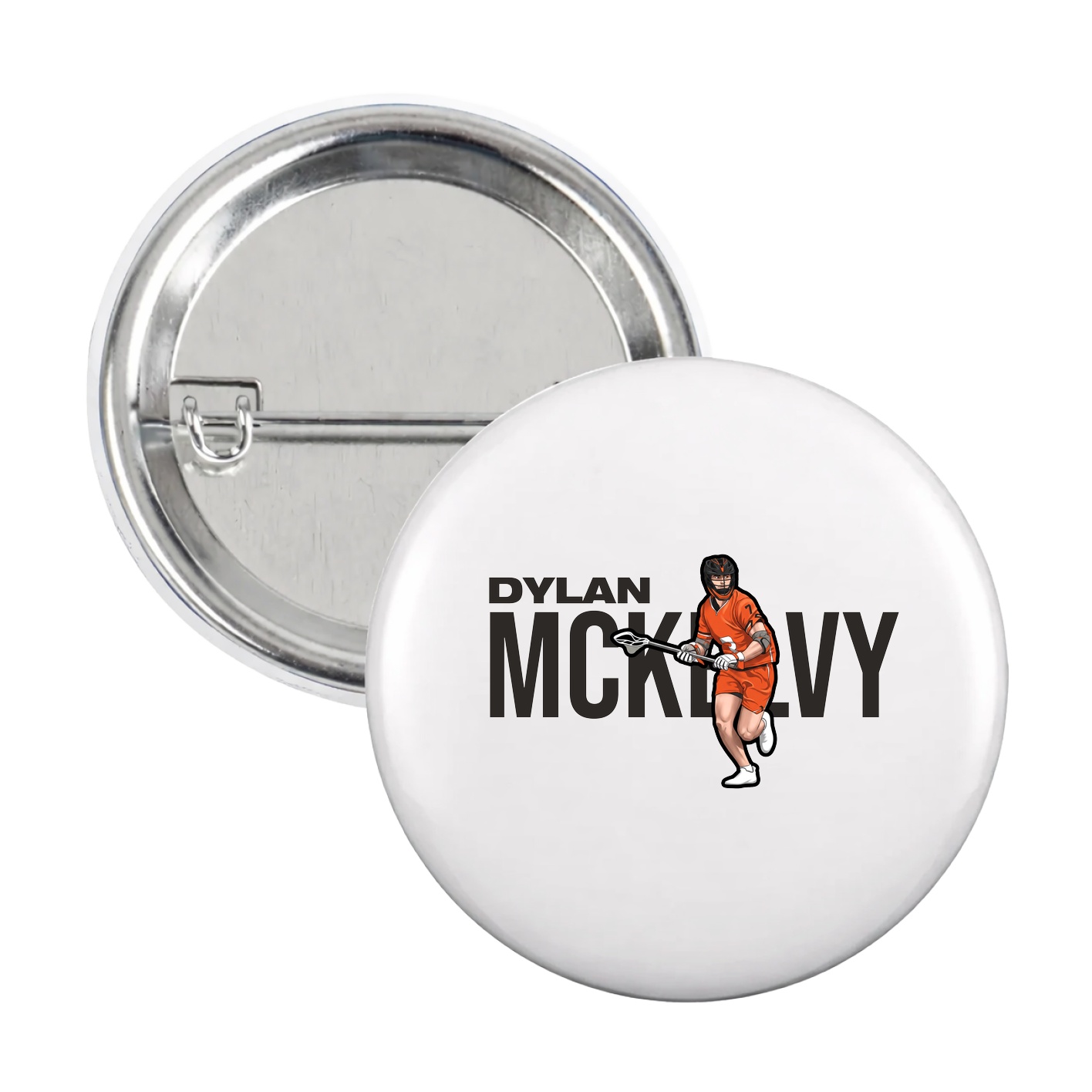 Game Day Button — Player Name in White