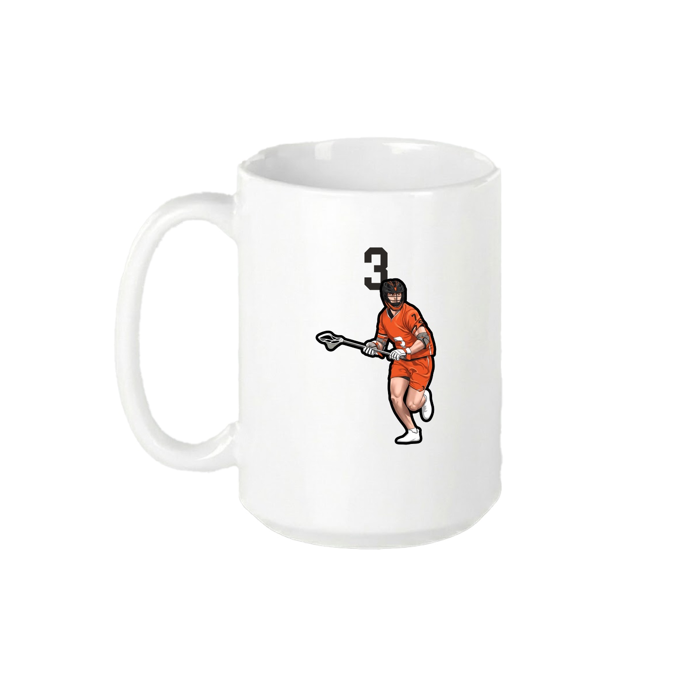 15oz Coffee Mug — Number Top in White