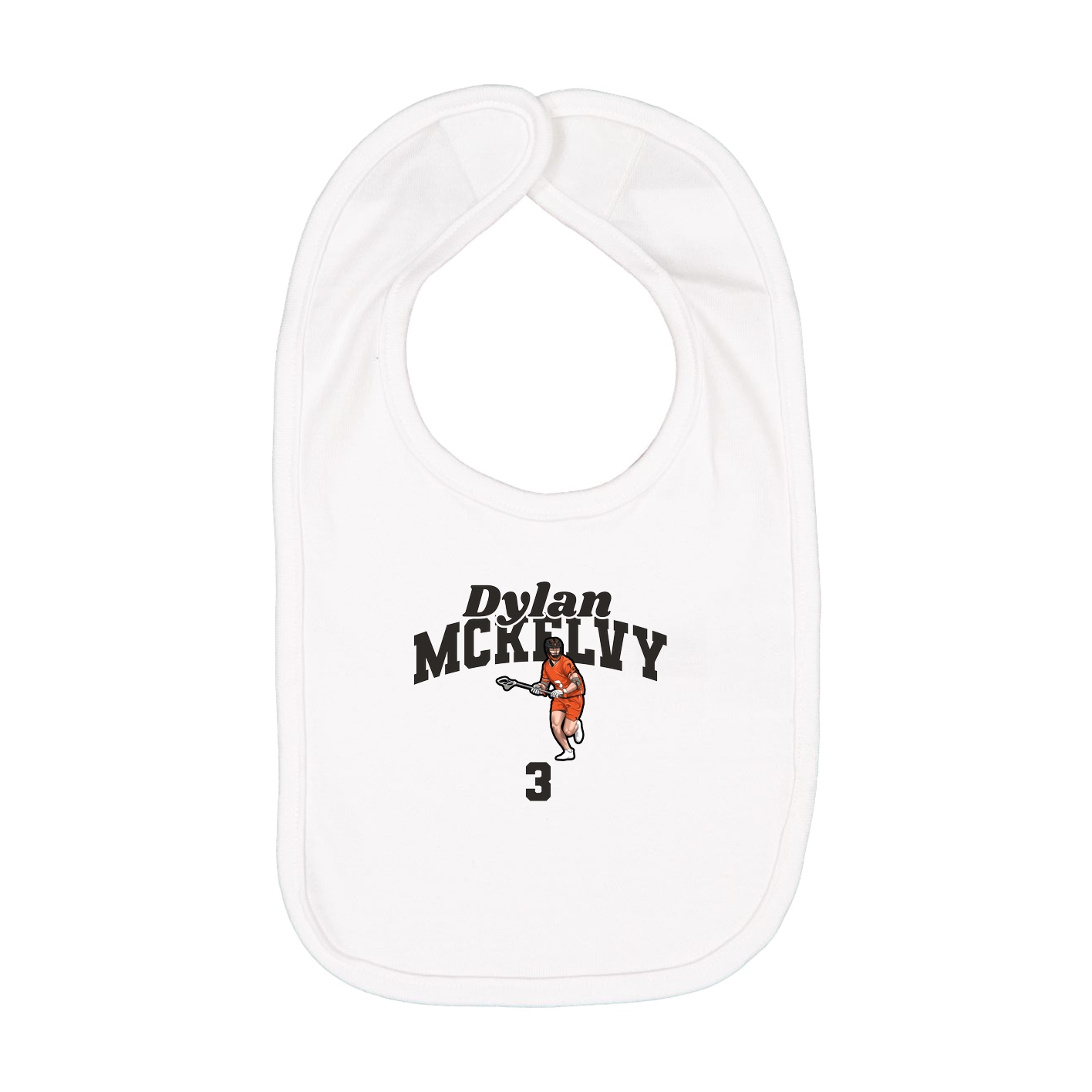 Infant Bib — Signature Arch in White