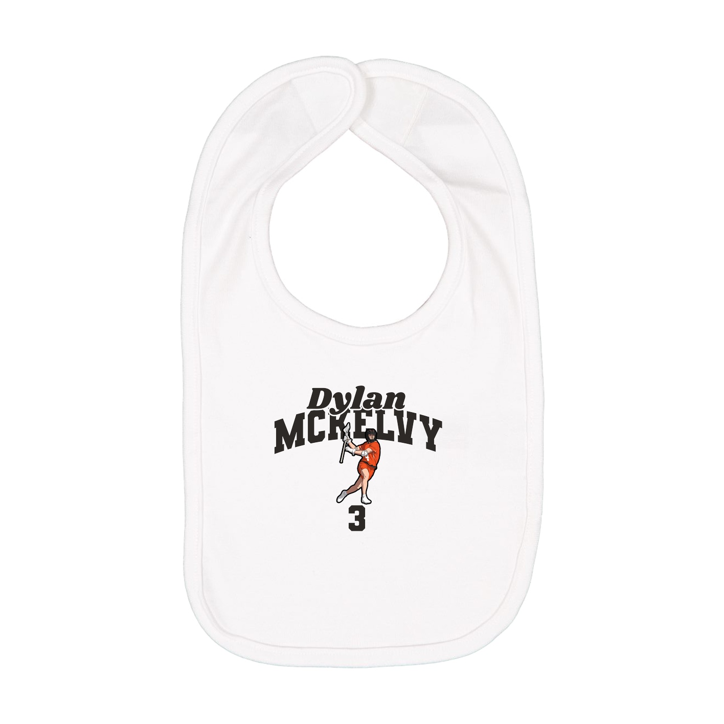 Infant Bib — Signature Arch in White