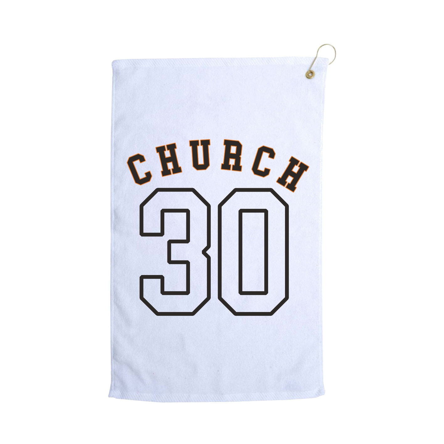 Golf Towel — Shirsey Arch in White