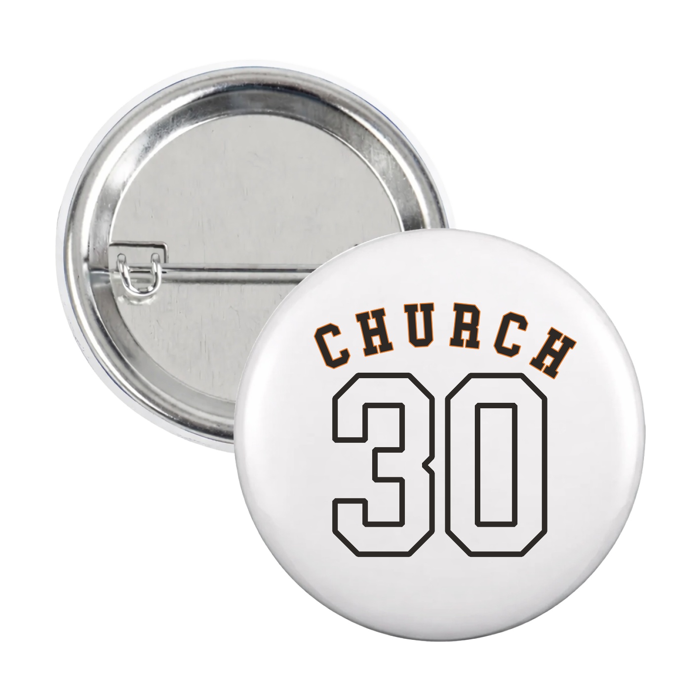 Game Day Button — Shirsey Arch in White