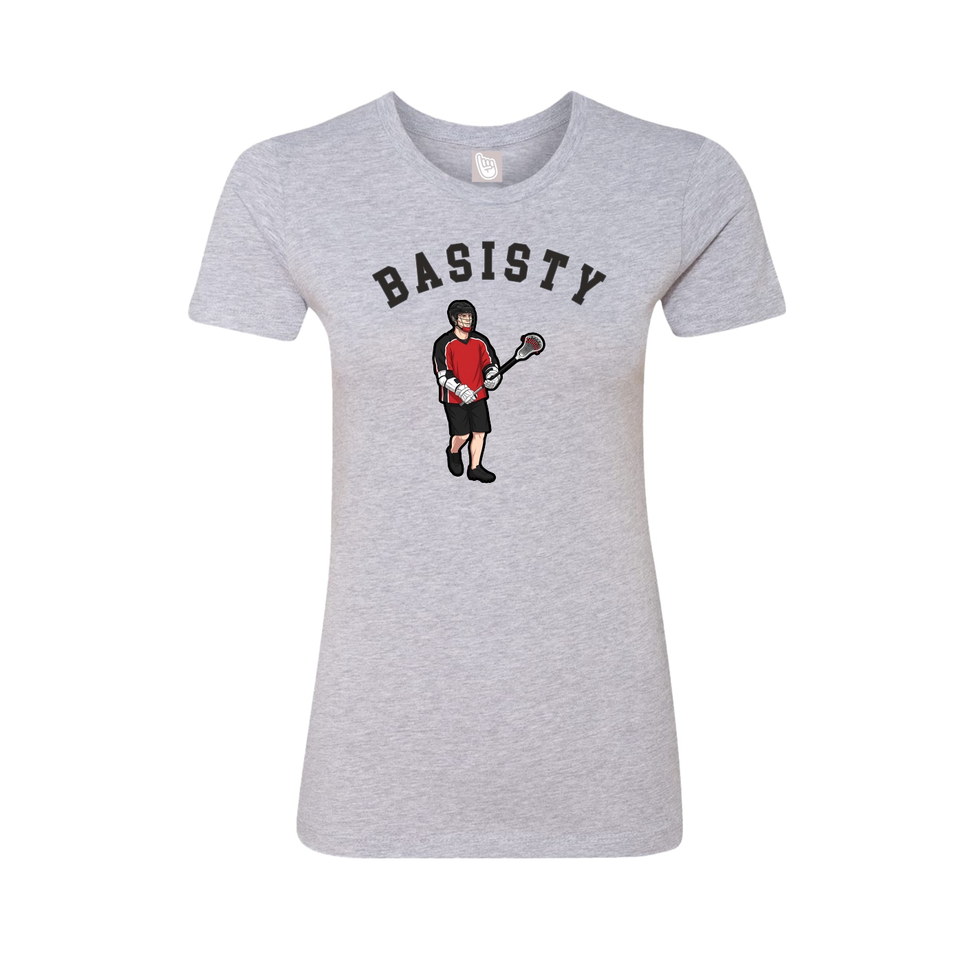 Fitted Women's Tee — Shirsey Arch in Grey