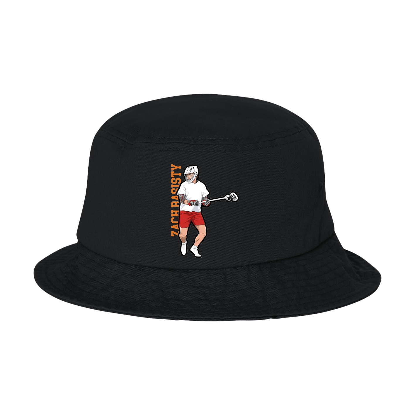 Bucket Cap — Name Vertical in Black