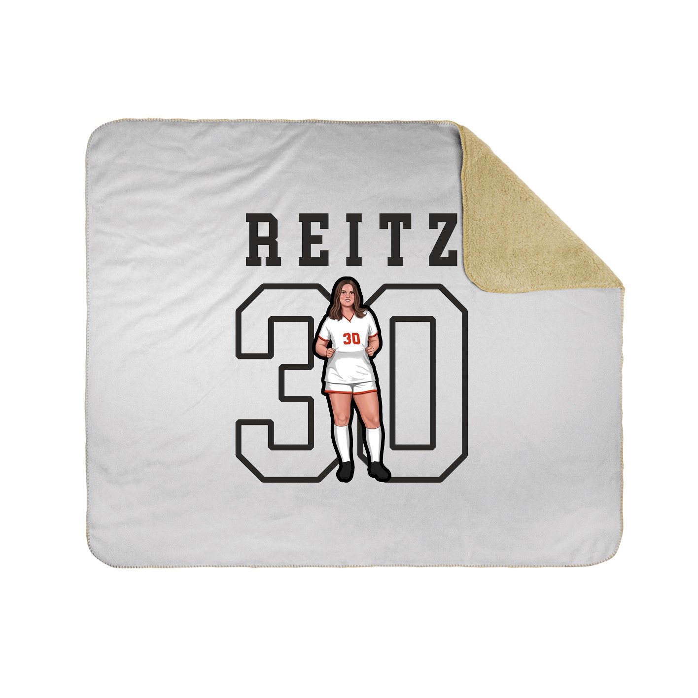 Throw Blanket — Shirsey in White