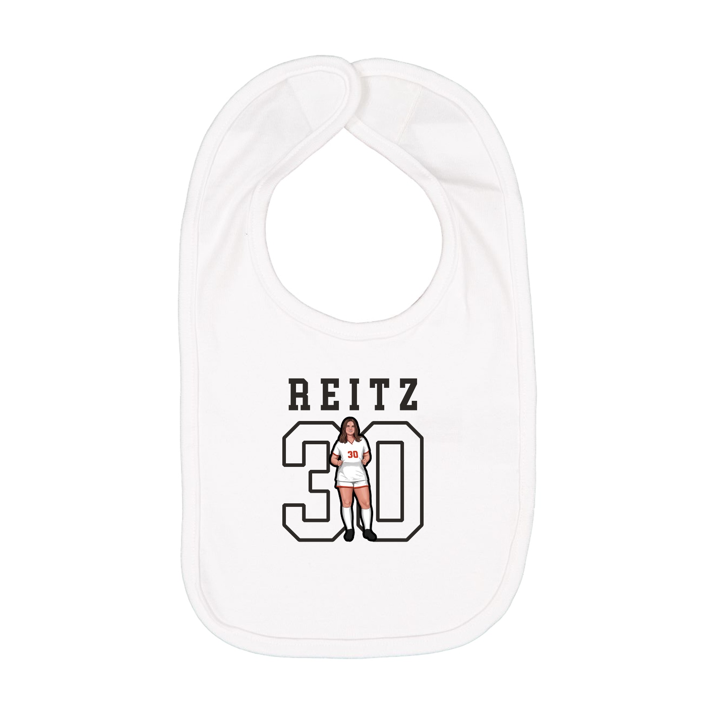 Infant Bib — Shirsey in White