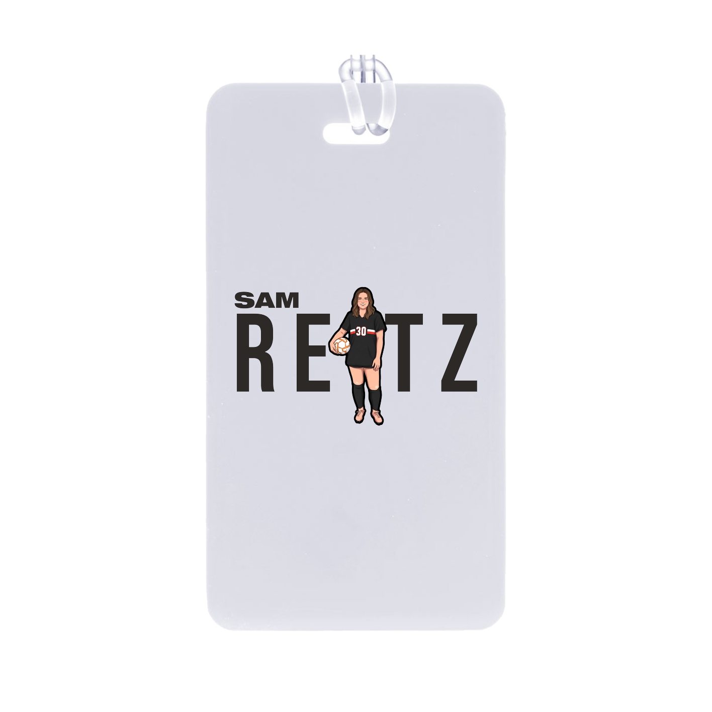 Bag Tag — Player Name in Classic