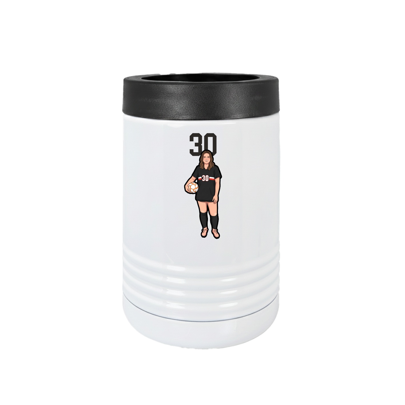 Beverage Holder — Number Top in White