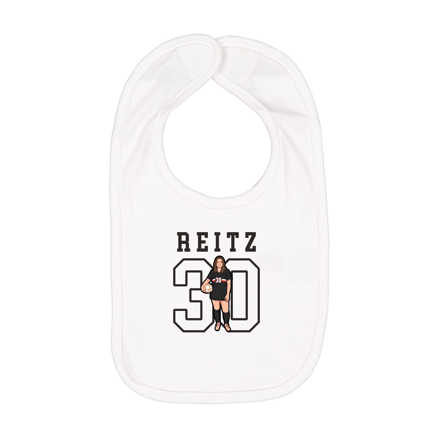 Infant Bib — Shirsey in White