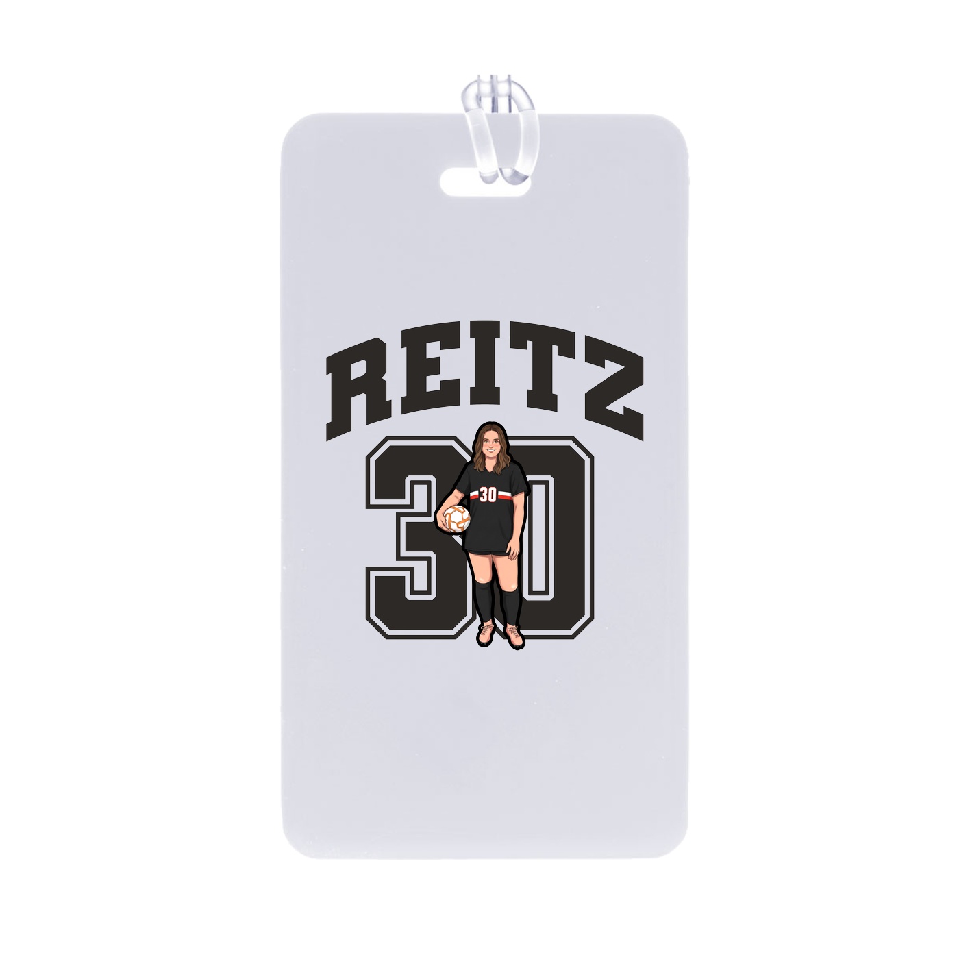 Bag Tag — Number in Classic