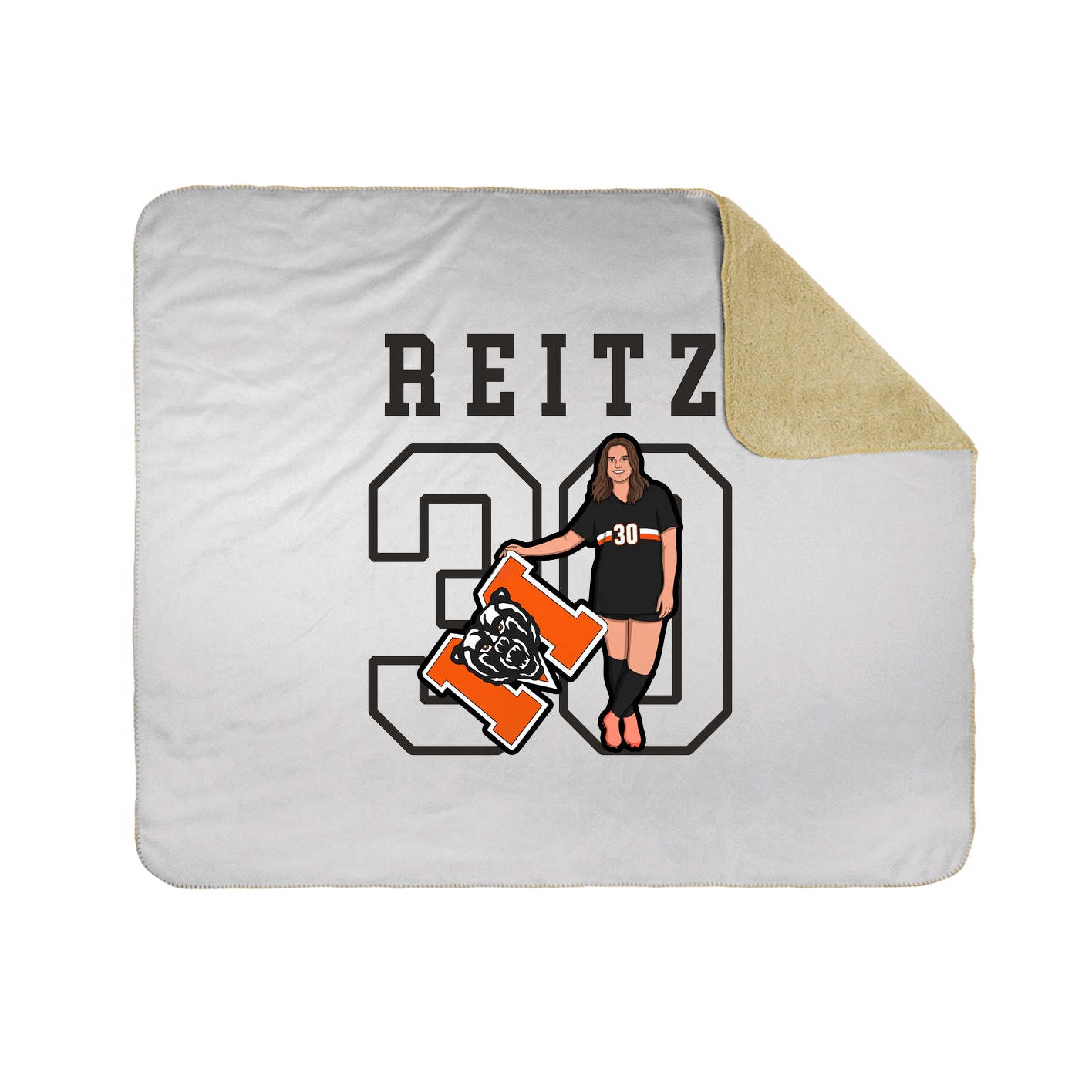 Throw Blanket — Shirsey in White