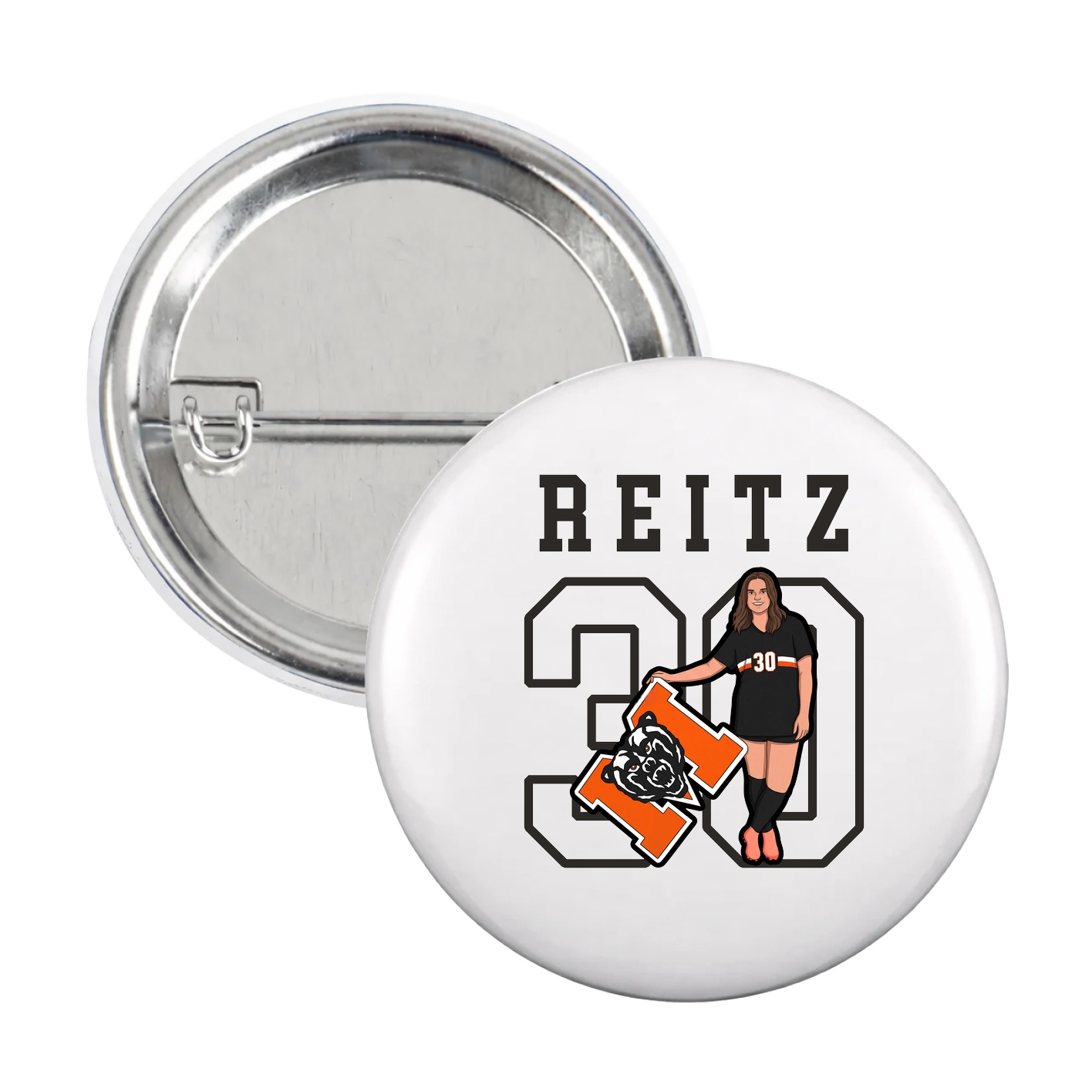 Game Day Button — Shirsey in White