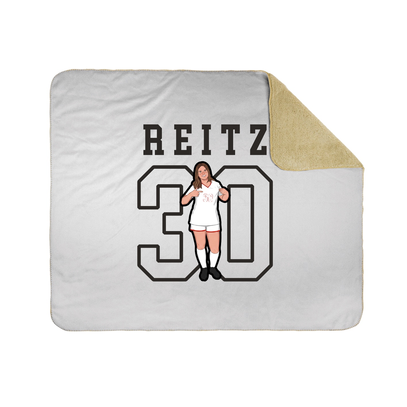 Throw Blanket — Shirsey in White