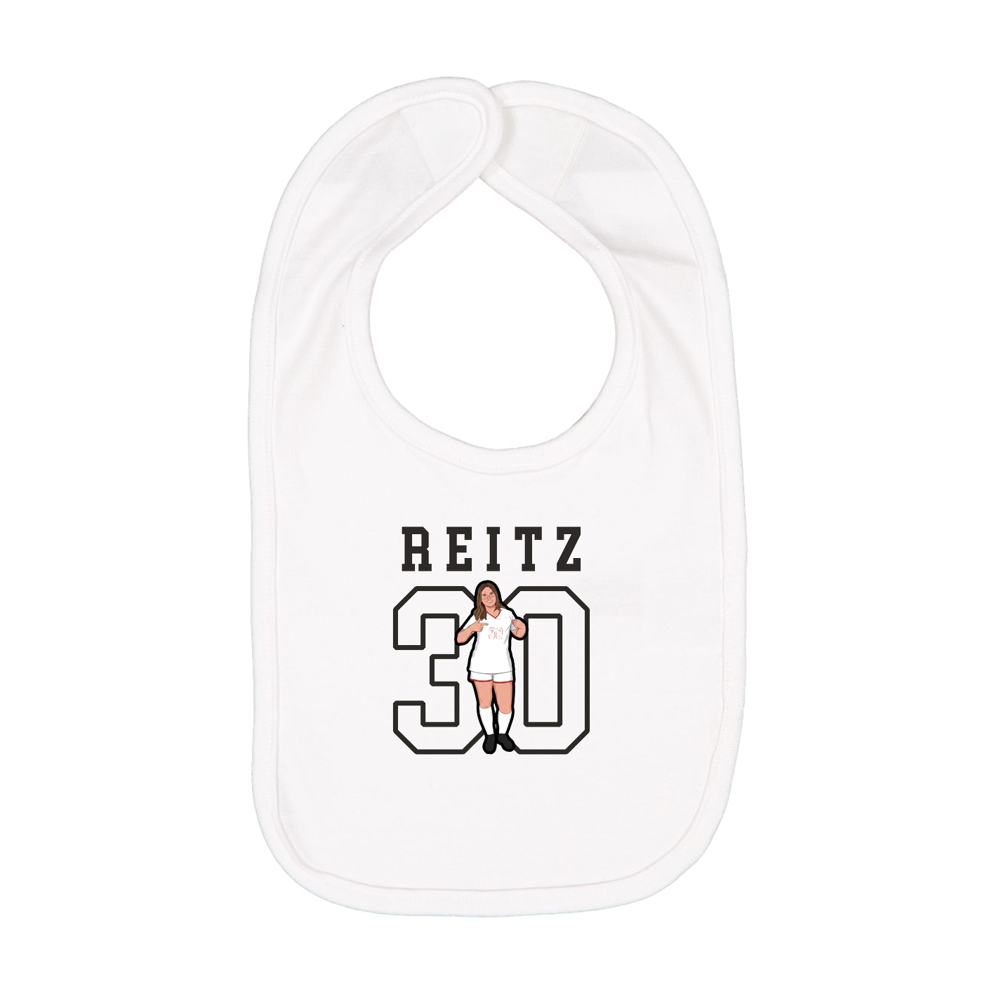 Infant Bib — Shirsey in White