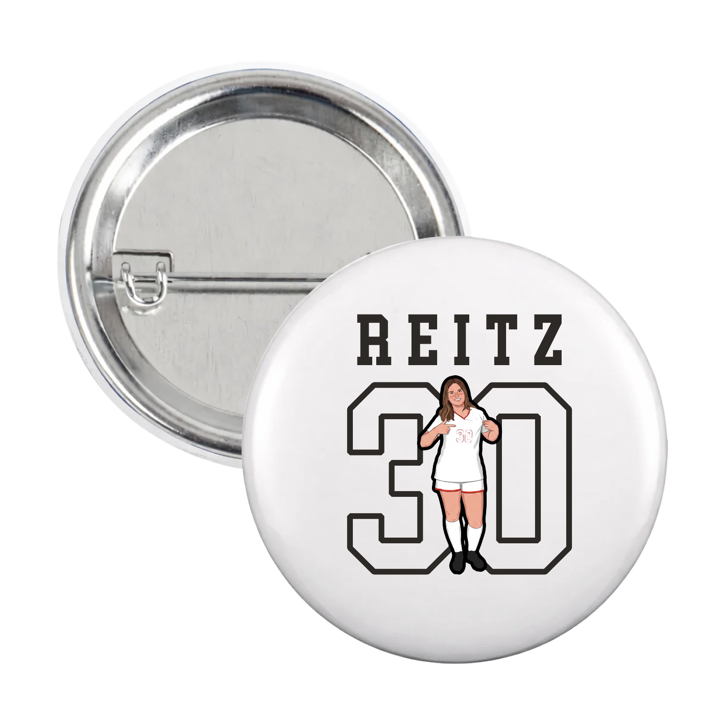 Game Day Button — Shirsey in White
