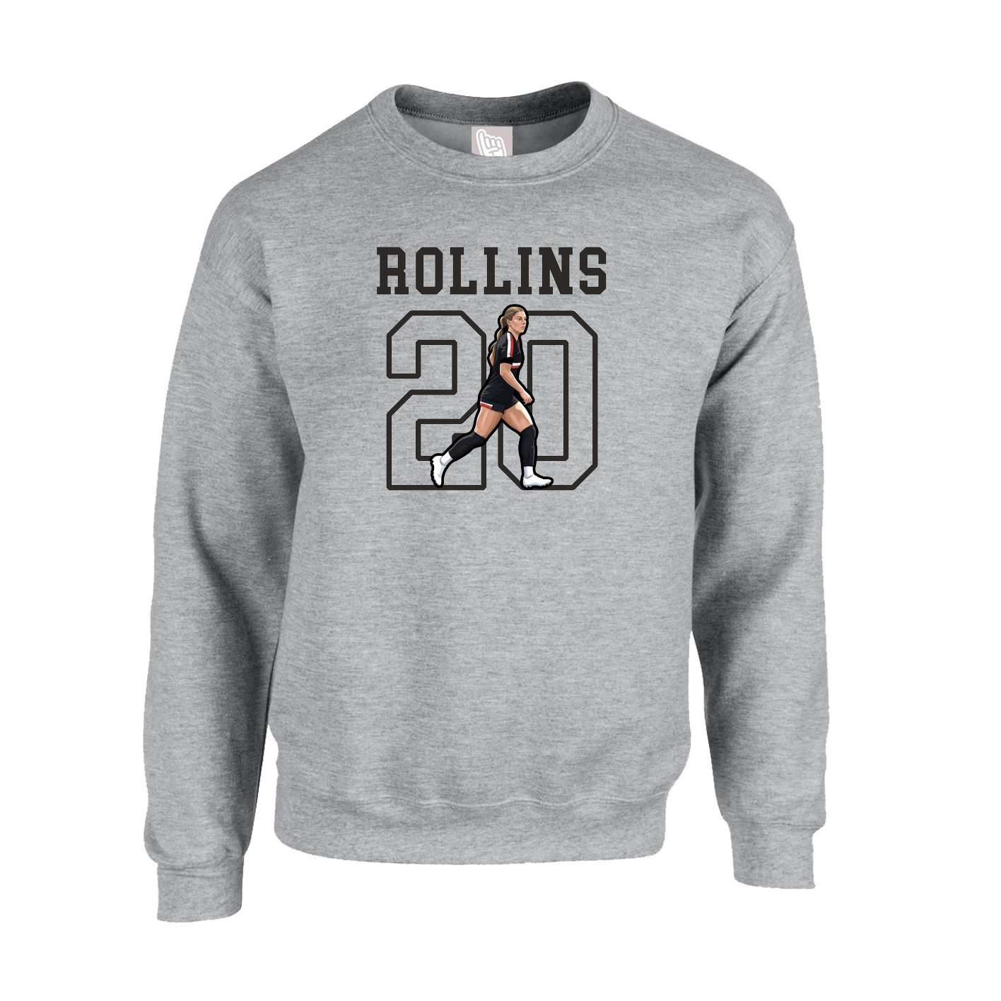 Fleece Crew — Shirsey in Grey