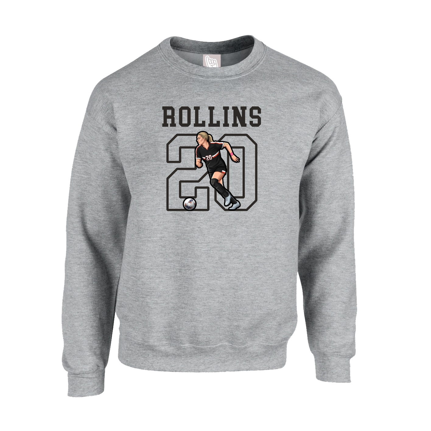 Fleece Crew — Shirsey in Grey
