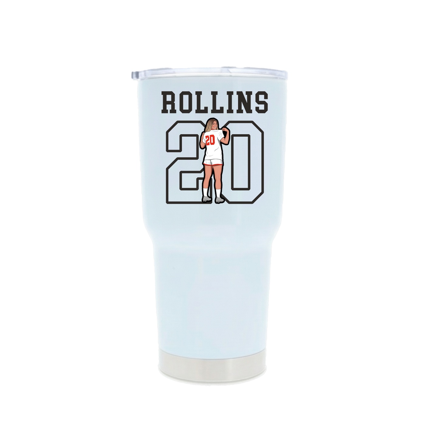 30oz Stainless Steel Tumbler — Shirsey in White