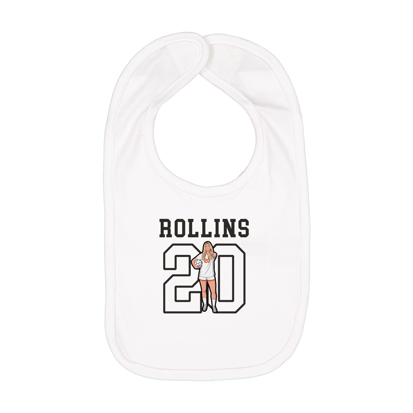 Infant Bib — Shirsey in White