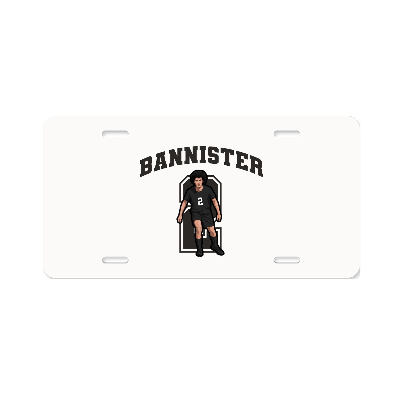 License Plate — Number in Classic