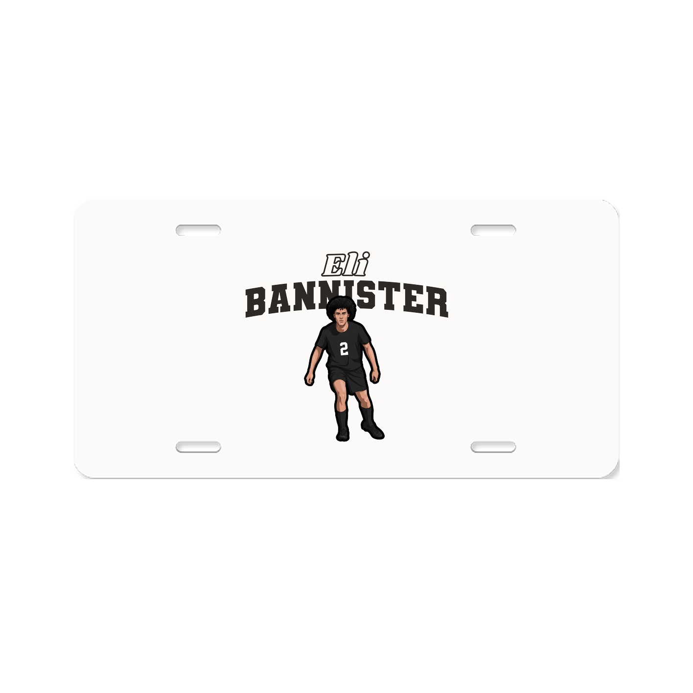 License Plate — Name Arch in Classic