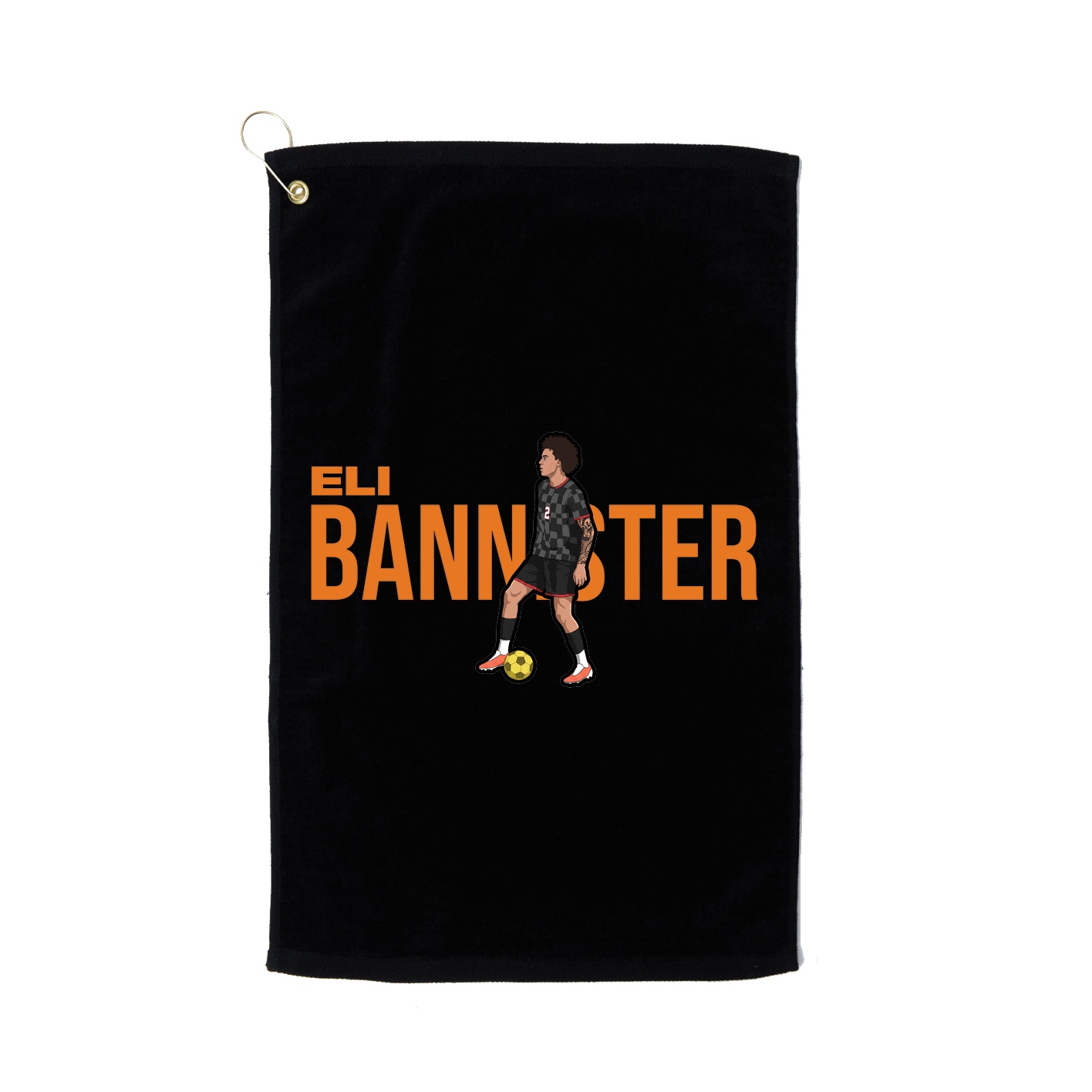 Golf Towel — Player Name in Black