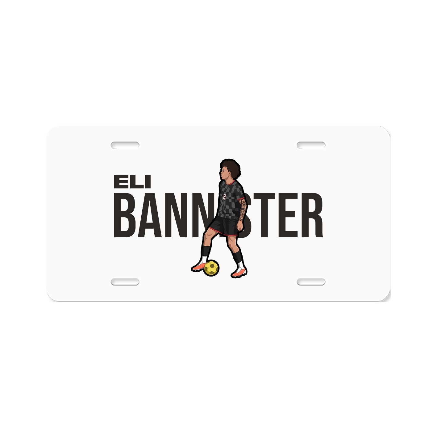 License Plate — Player Name in Classic