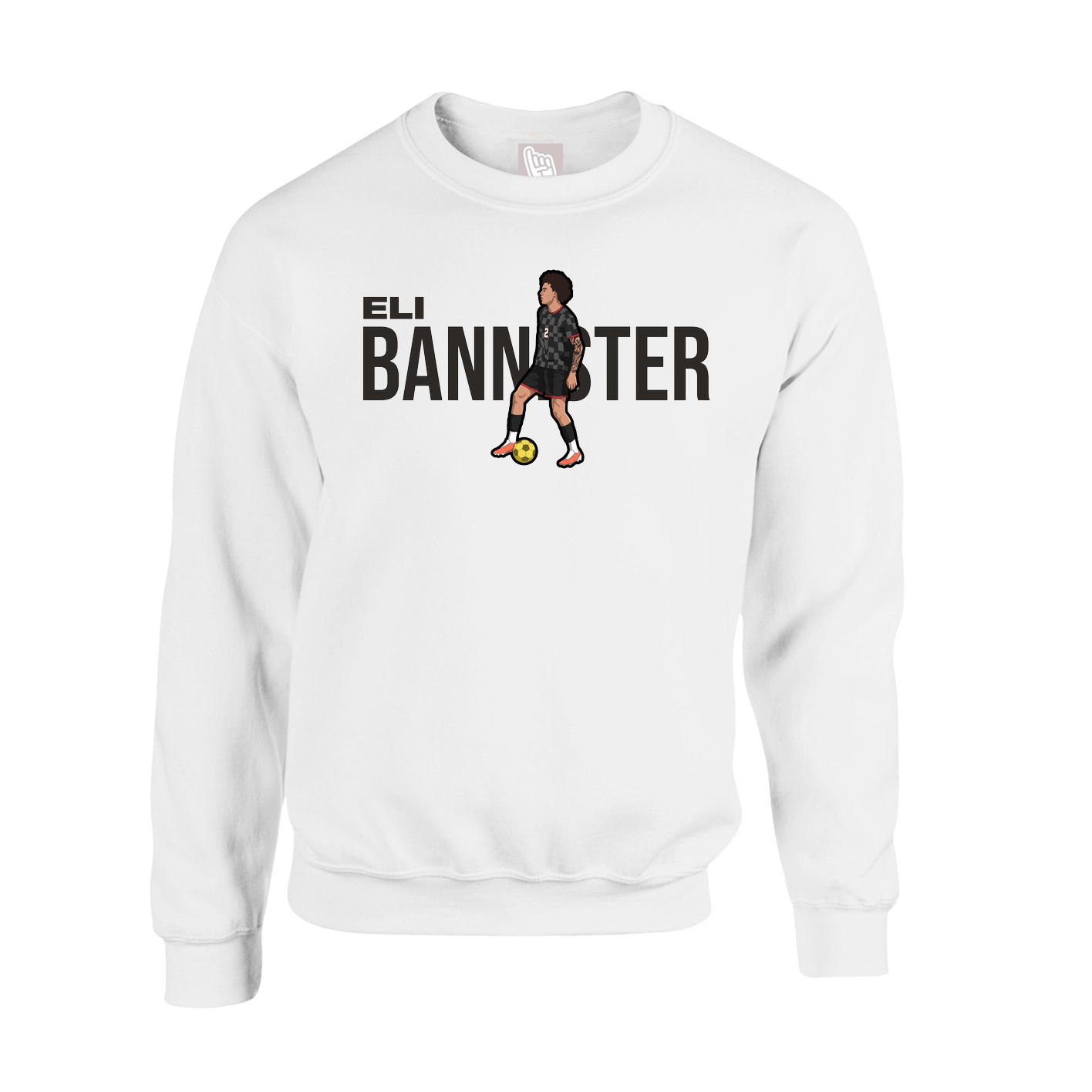 Fleece Crew — Player Name in White