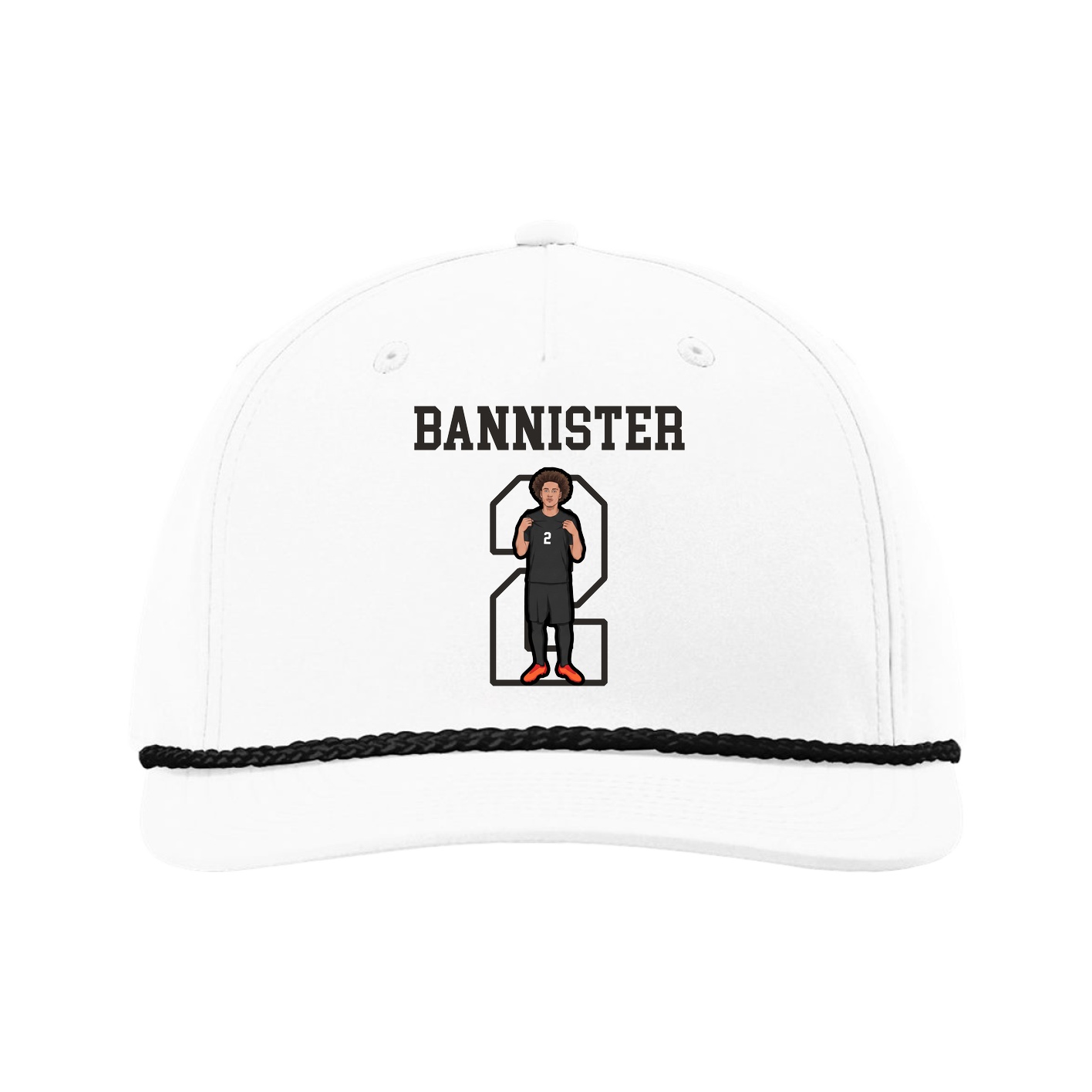 Five-Panel Classic Rope Cap — Shirsey in White
