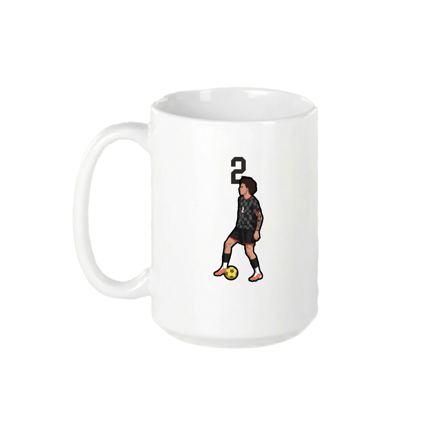 15oz Coffee Mug — Number Top in White