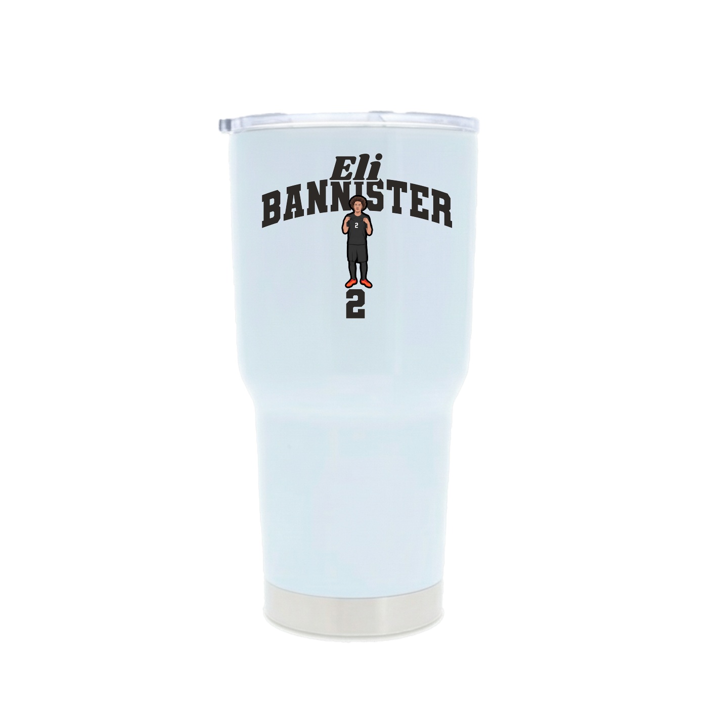 30oz Stainless Steel Tumbler — Signature Arch in White