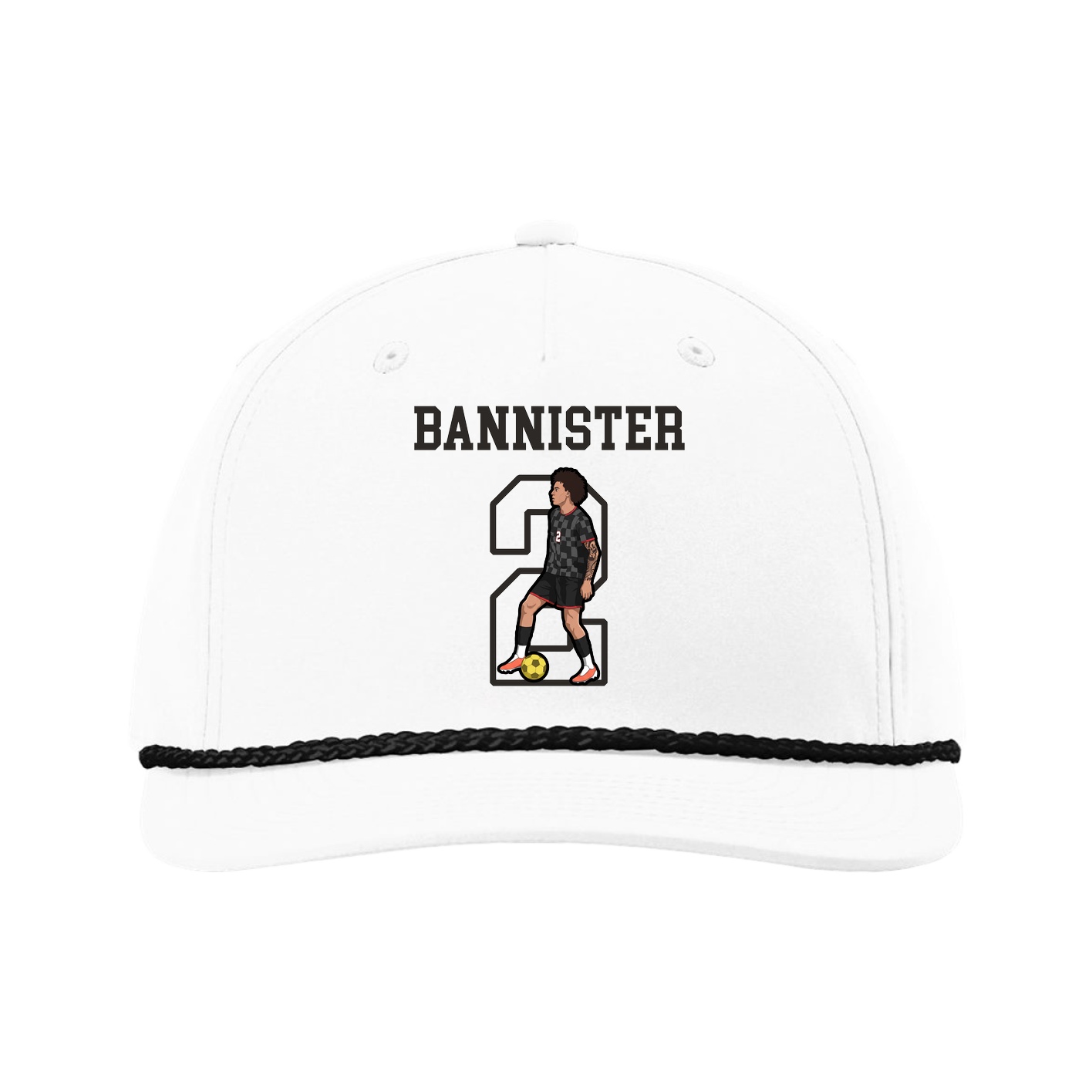 Five-Panel Classic Rope Cap — Shirsey in White