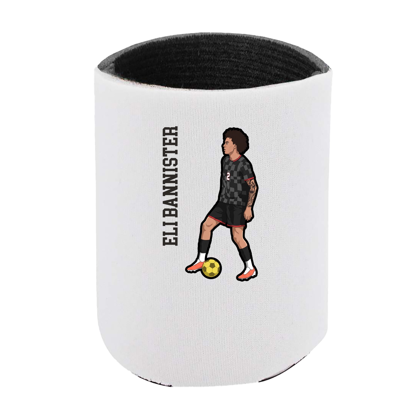 Can Holder — Name Vertical in White