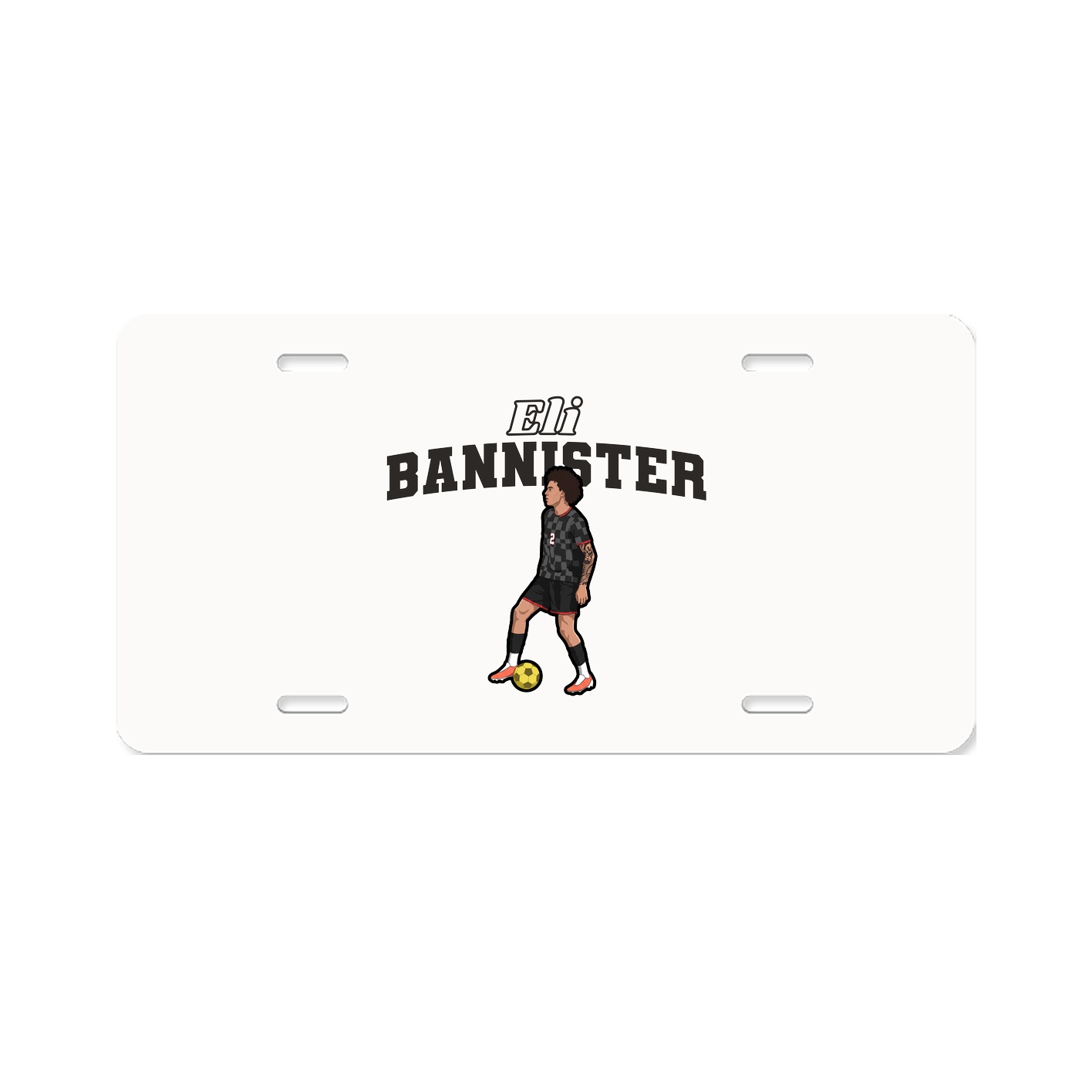 License Plate — Name Arch in Classic