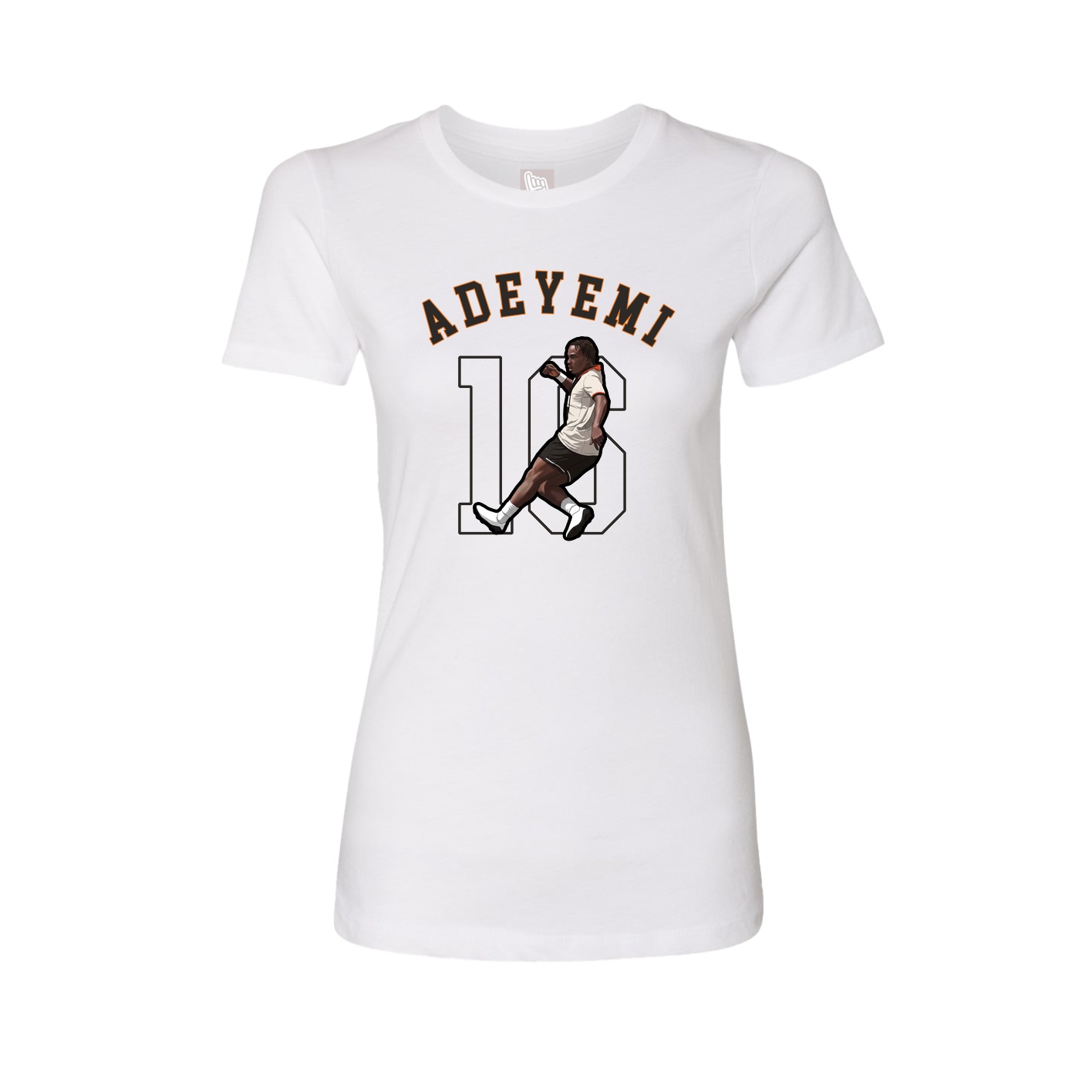 Fitted Women's Tee — Shirsey Arch in White