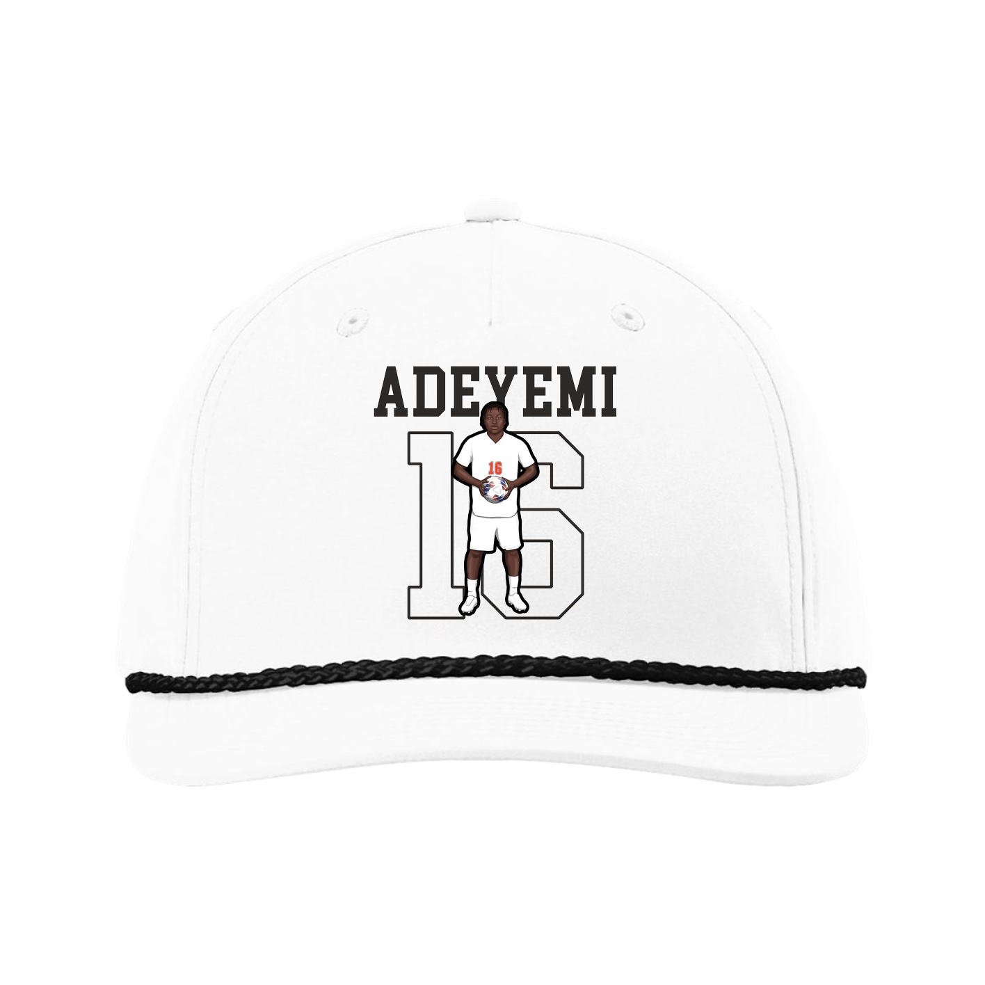 Five-Panel Classic Rope Cap — Shirsey in White